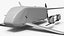 3D Military Cargo Drone with Green Boxes Gray model