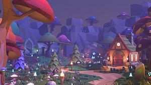 3D Low Poly Fantasy Forest Environment Pack