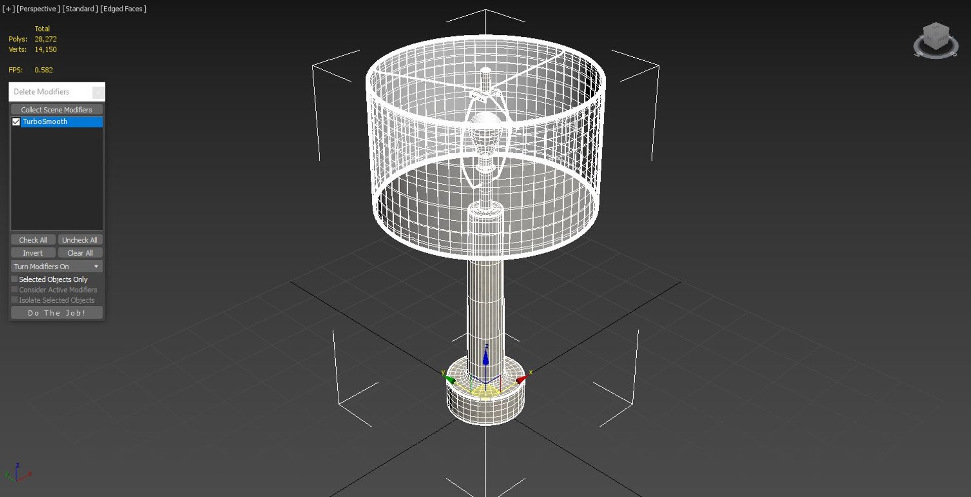 3D Italian Flared Column Limestone Table Lamp Model - TurboSquid 2382738