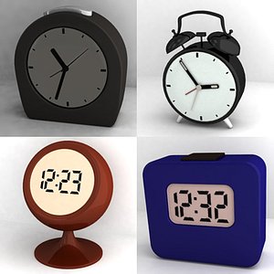 alarm clocks 3d model