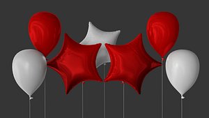 3D model balloon celebration