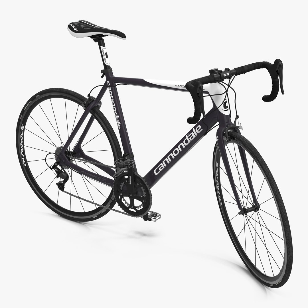 Road Bike Cannondale Rigged 3D Model 3D model preview