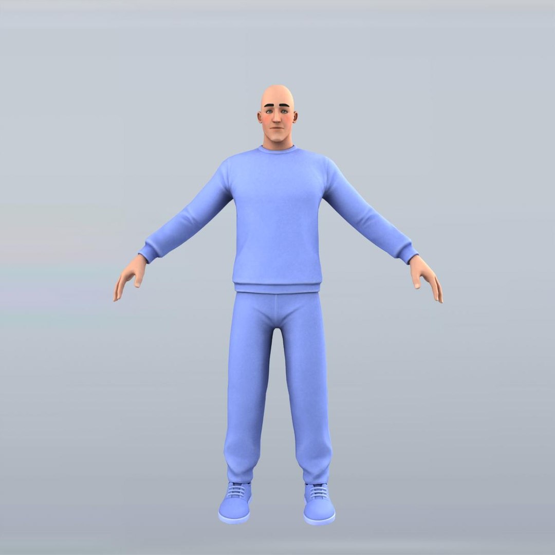 Stylized Simple Character Rigging 3D Model - TurboSquid 1628226