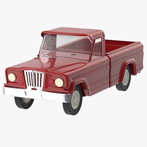 3d model toy truck 02