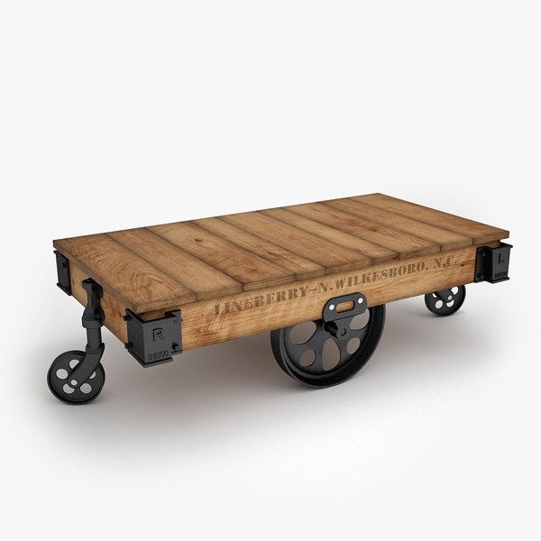 factory cart furniture 3d model