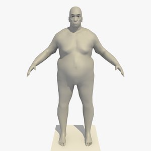 3d model rigged african old man
