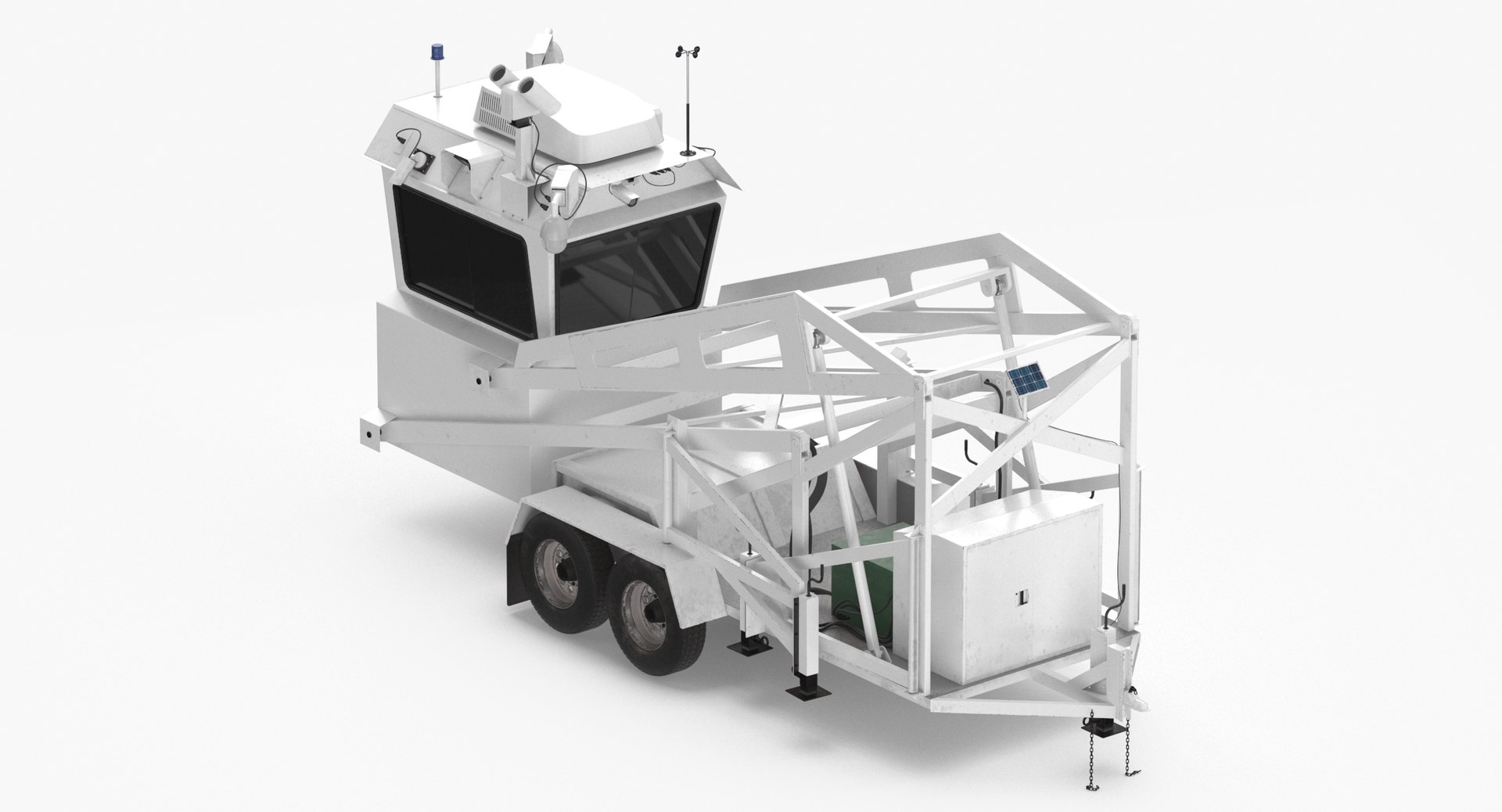 3D Mobile Police Tower - TurboSquid 1864468