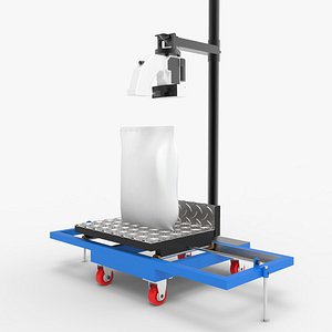 Industrial Bag Closer Machine with Adjustable Stand and Moving Carriage