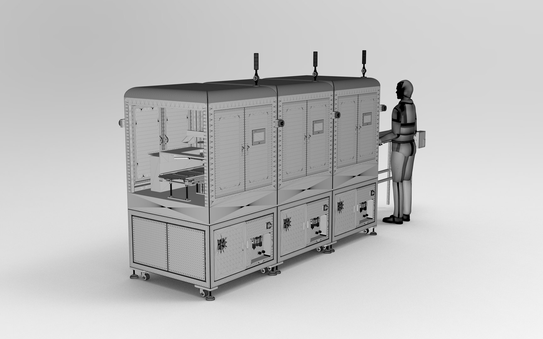 Laptop Keyboard Automatic Detection Machine Model - TurboSquid 1900549