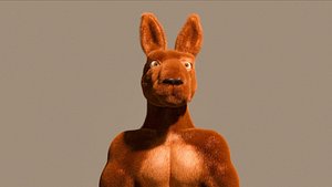 3D Muscular Kangaroo