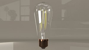 3D model light bulb