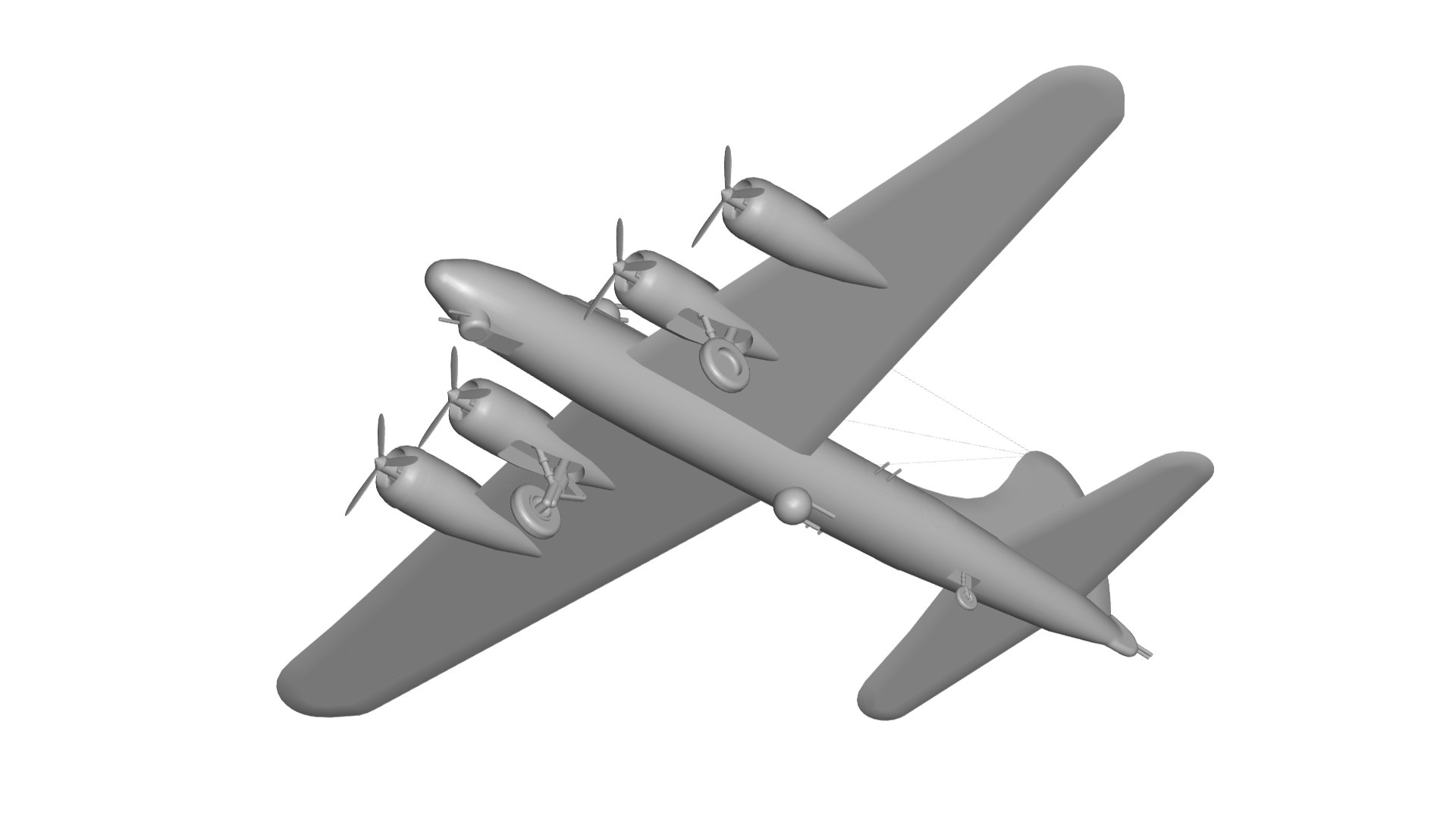 3D Boeing B-17 Flying Fortress - TurboSquid 1986472