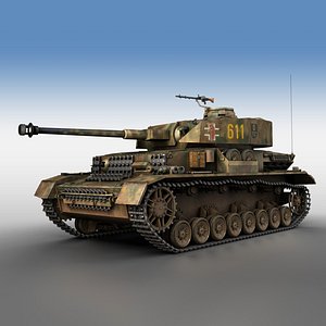 3D german panzer 4 ausf