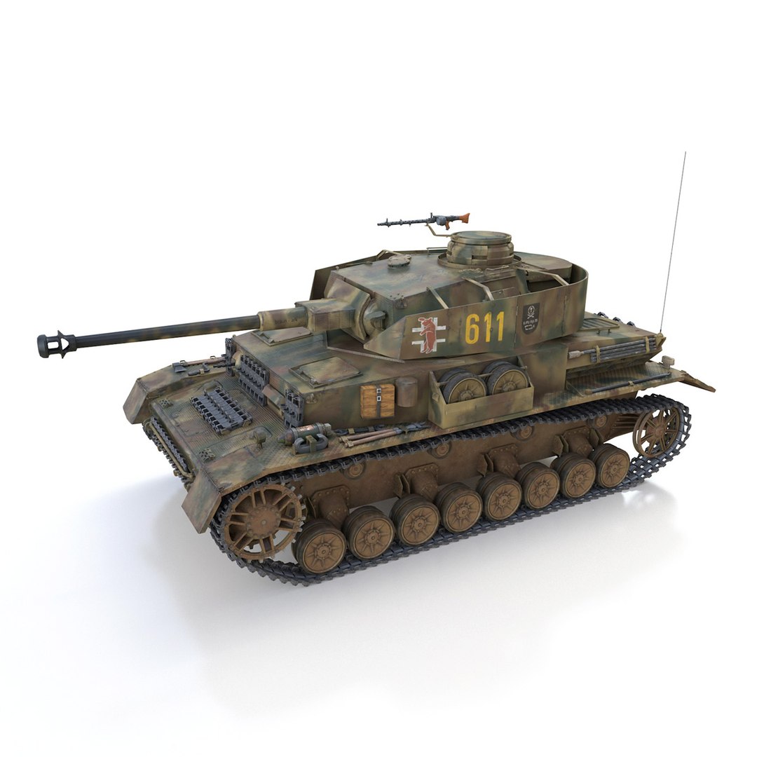 3D german panzer 4 ausf - TurboSquid 1417215