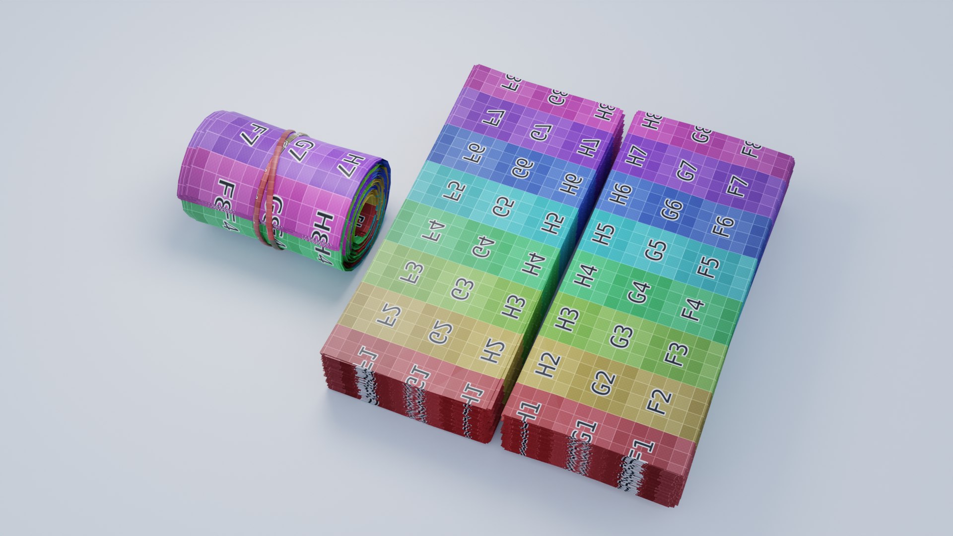 Money Stack And Roll Model - TurboSquid 2056397
