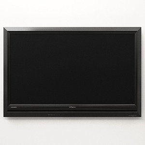hitachi ultravision lcd television 3d model