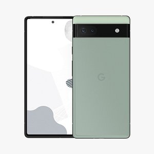 3D model Google Pixel 6a Green