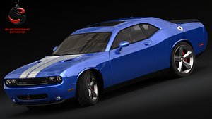 dodge challenger srt8 2009 3d model