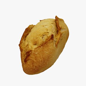 3D model Crusty Italian Bread - Extreme Definition 3D Scanned