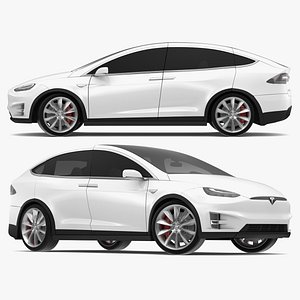 2017 Tesla Model X Solid White/Pearl White Multi-coat