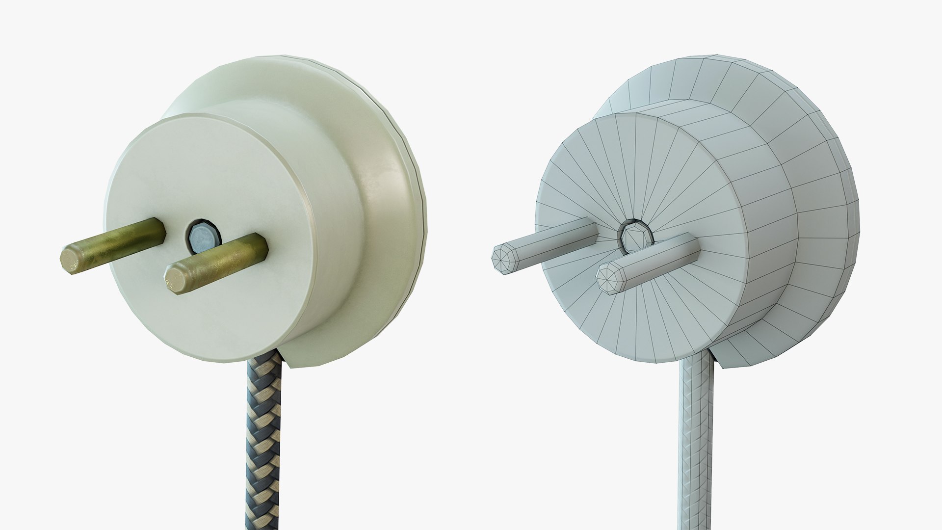 3D Round Electrical Plug USSR - TurboSquid 2275331