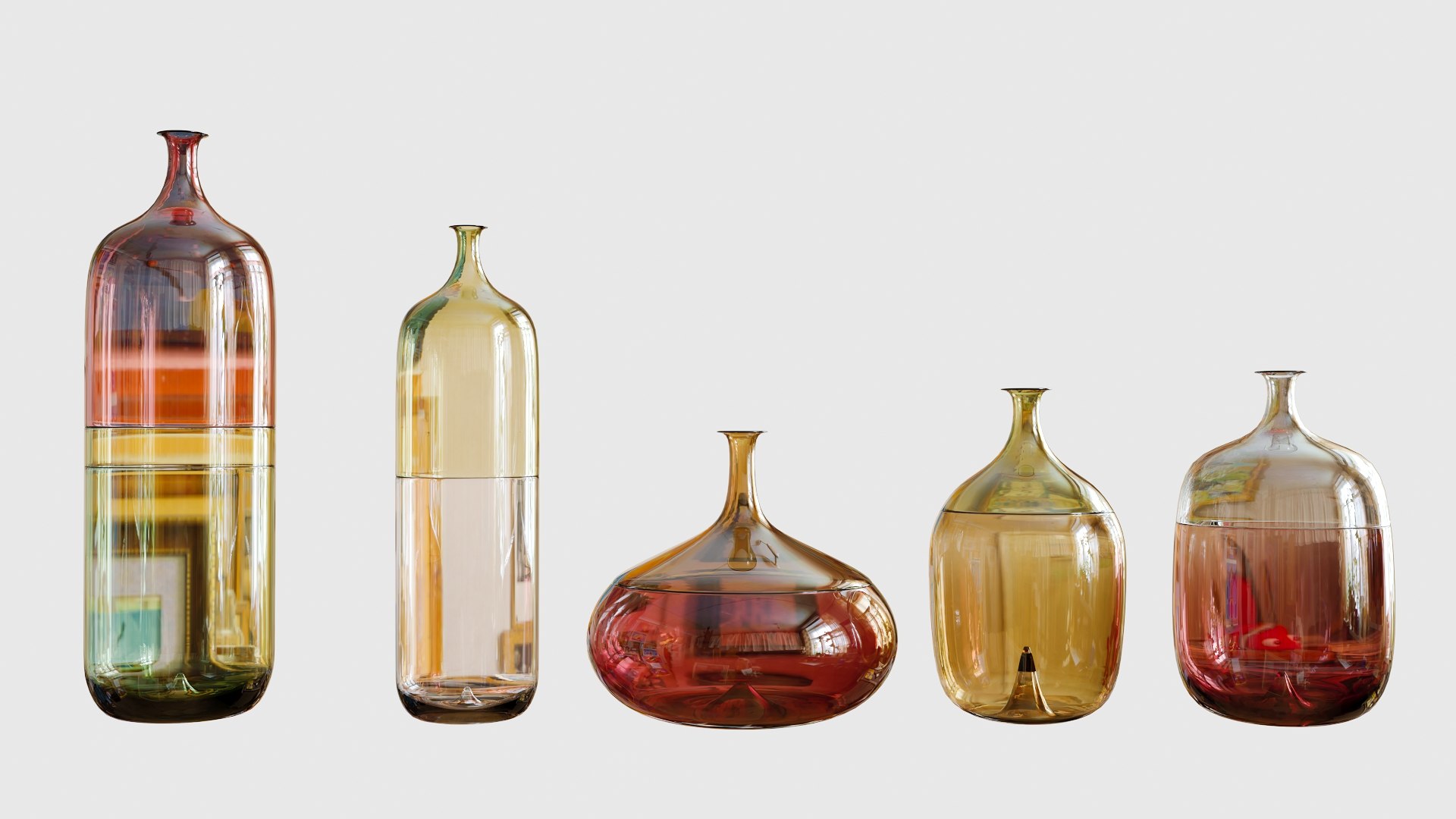 3D Model Vase Set 1 - TurboSquid 1556530