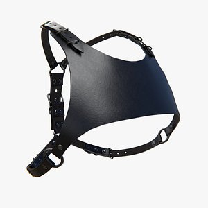 3D model PBR Male Chest Harness accessory variations