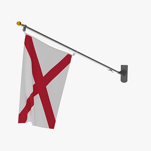 Wall Flag Alabama T2 model