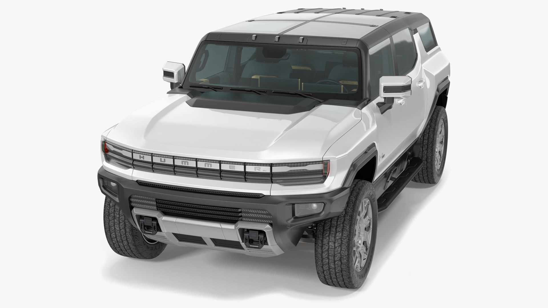 GMC Hummer EV SUV 2024 White 3D model preview