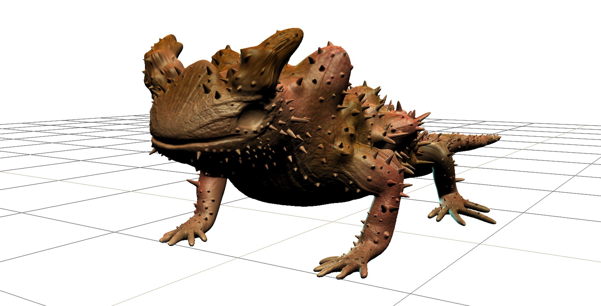 3D Spiky Desert Lizard Rig - TurboSquid 1166367