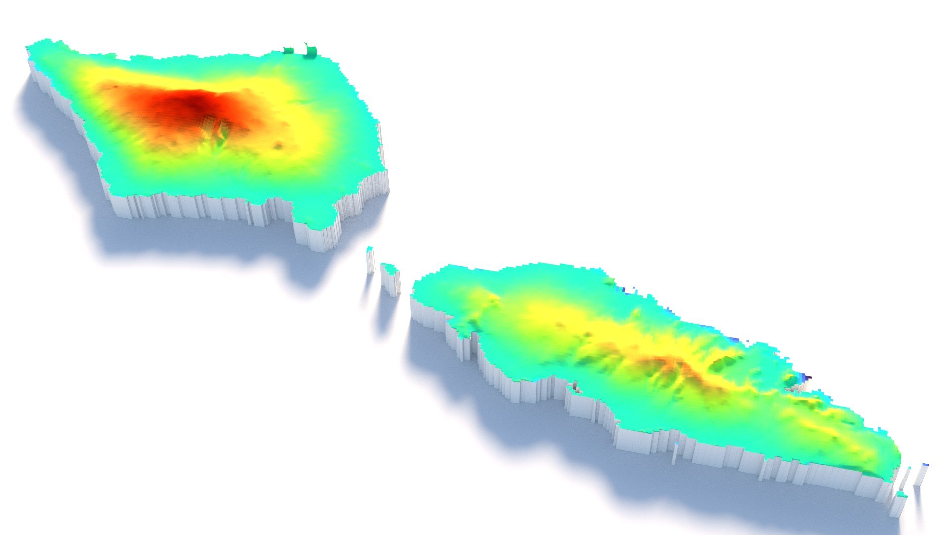 Samoa Terrain Map 3D - TurboSquid 2336704