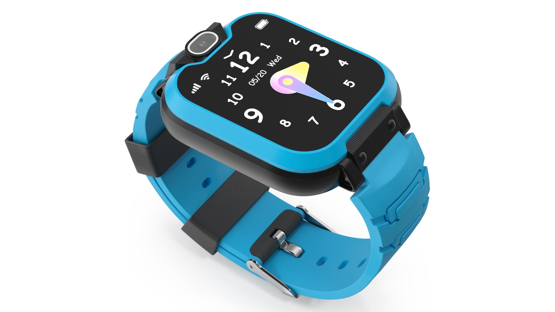 Kids Video Smartwatch Blue 3D model preview