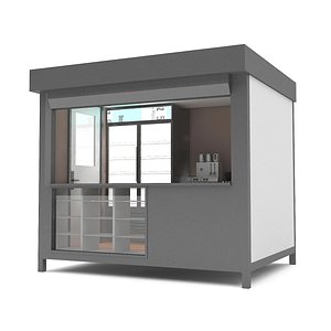3D 3d modern sideboard model