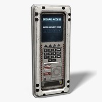 Sci-Fi Security Keypad