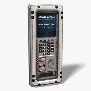 Sci-Fi Security Keypad