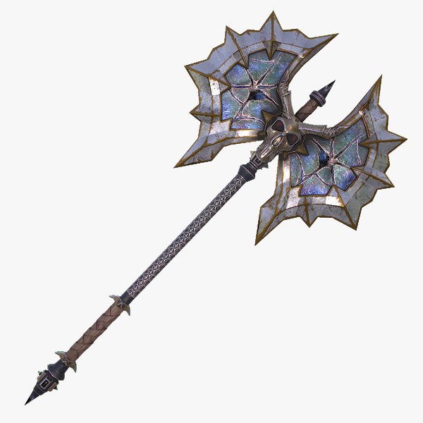 3D model Fantasy Axe 2 3D Model