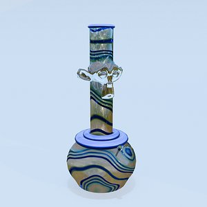 3D model BlueStripedBong