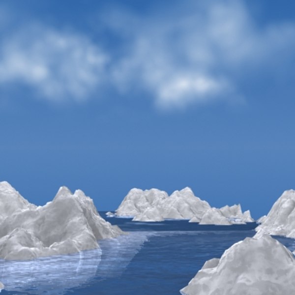 iceberg ice 3d model