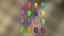 4 Sets Ostereier
