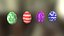 4 Sets Ostereier