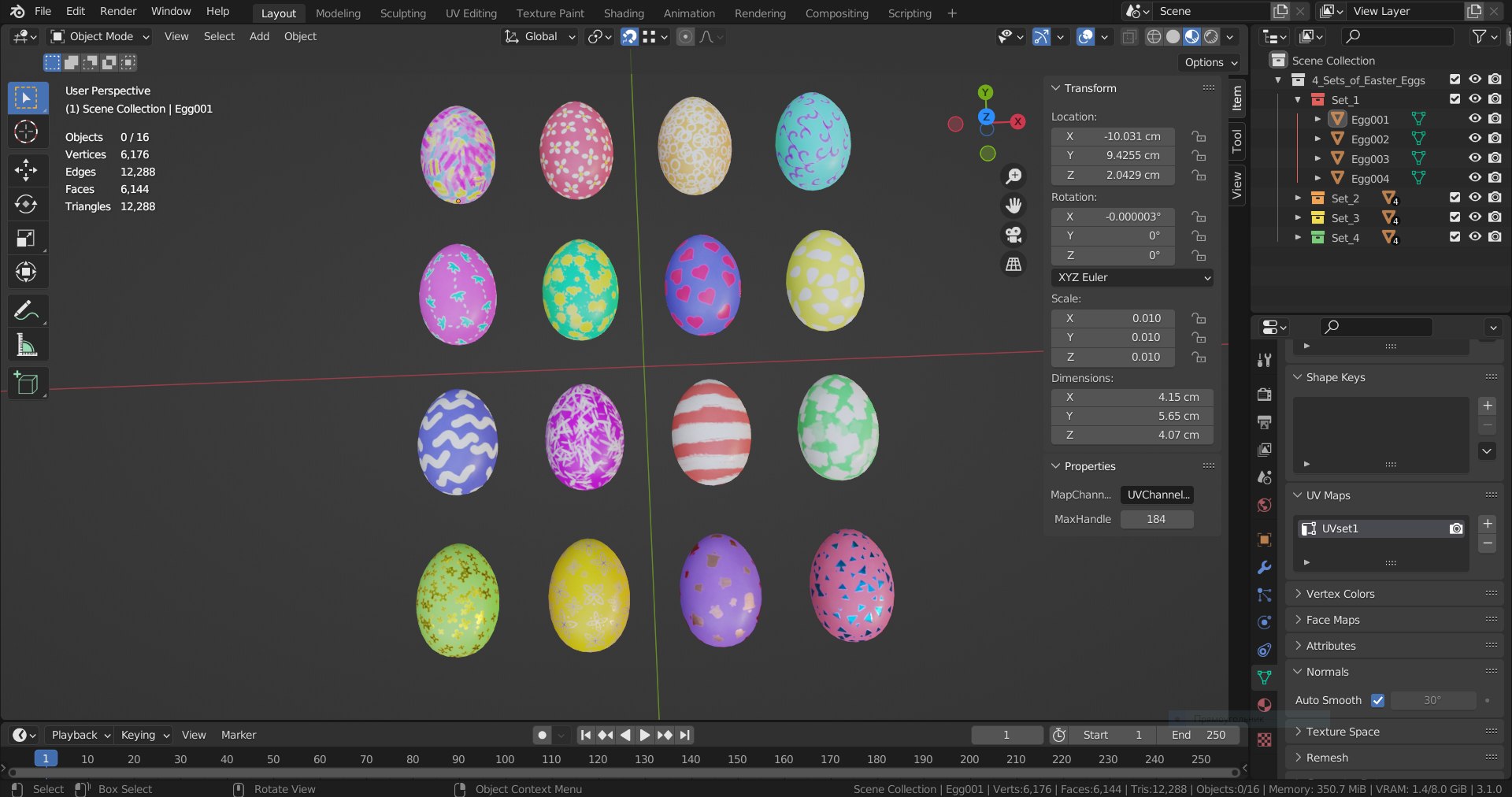 3D 4 Sets Easter Eggs model https://p.turbosquid.com/ts-thumb/tA/M82j59/Zq/4_sets_easter_eggs_scr7/png/1648417118/1920x1080/fit_q87/1bc1b9e5eefbedb56a9b463809d9c2a60bf1ed72/4_sets_easter_eggs_scr7.jpg