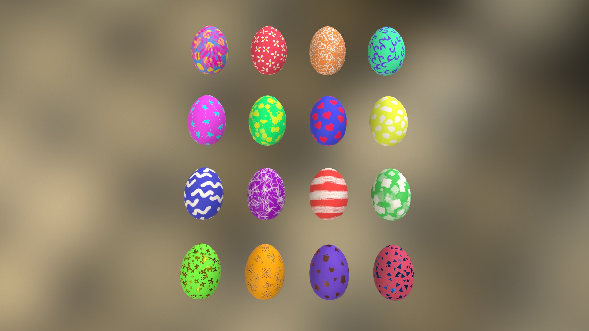 3D 4 Sets Easter Eggs model https://p.turbosquid.com/ts-thumb/tA/M82j59/nf/screenshot000/png/1648416637/1920x1080/fit_q87/f7976e3e7c8148aea09fe38f00867673d95044f0/screenshot000.jpg