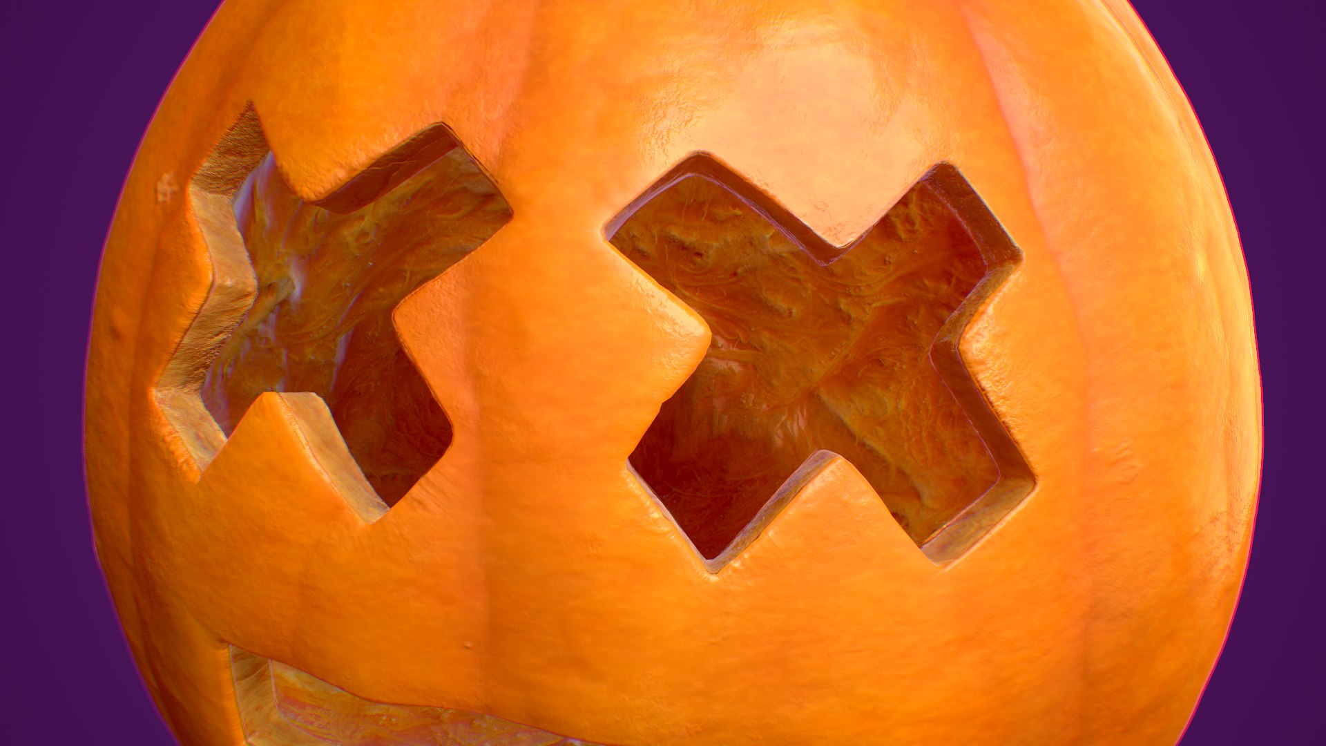 Pumpkin Halloween PBR 4K 3D Model - TurboSquid 1972816