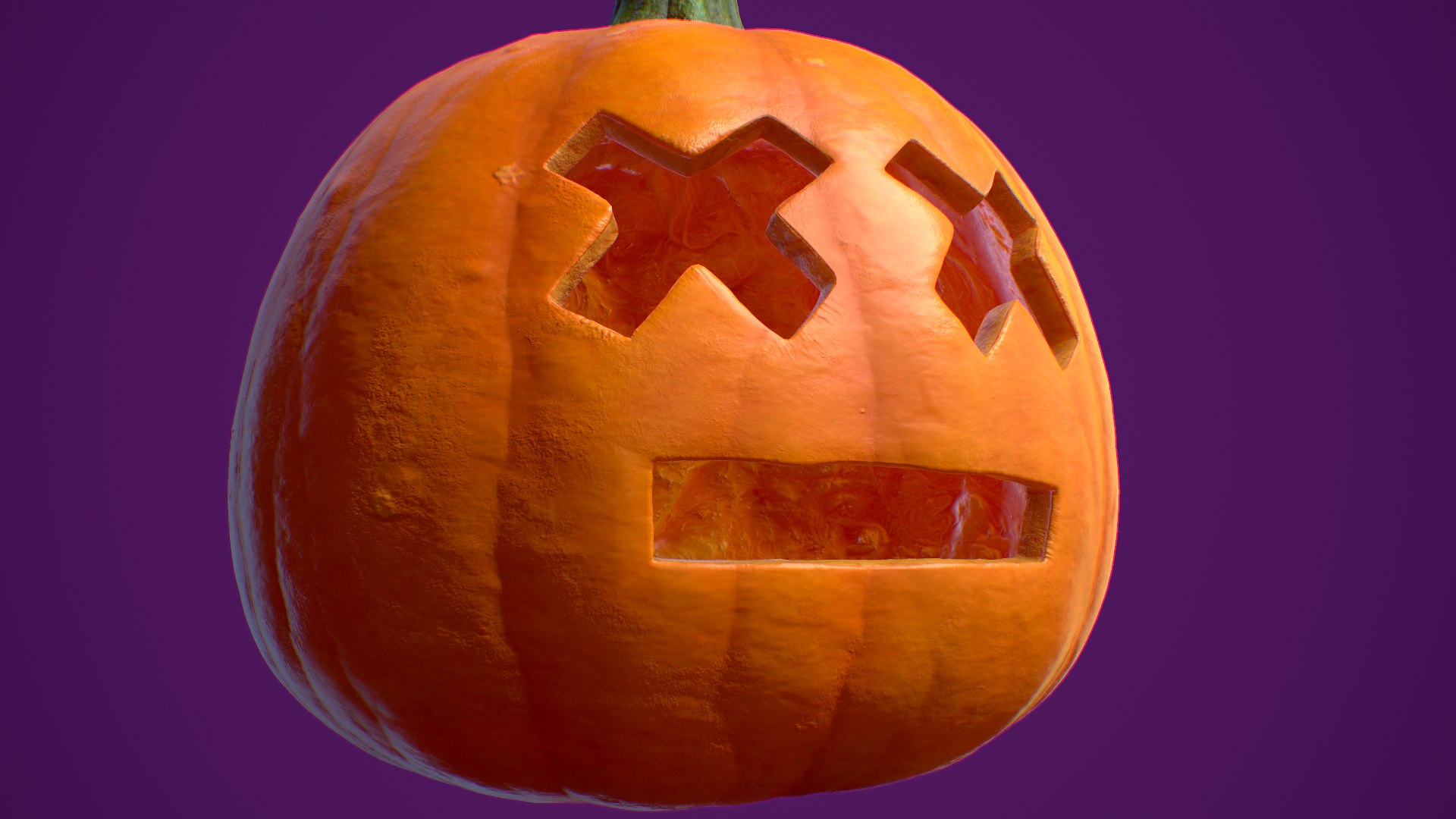 Pumpkin Halloween PBR 4K 3D Model - TurboSquid 1972816