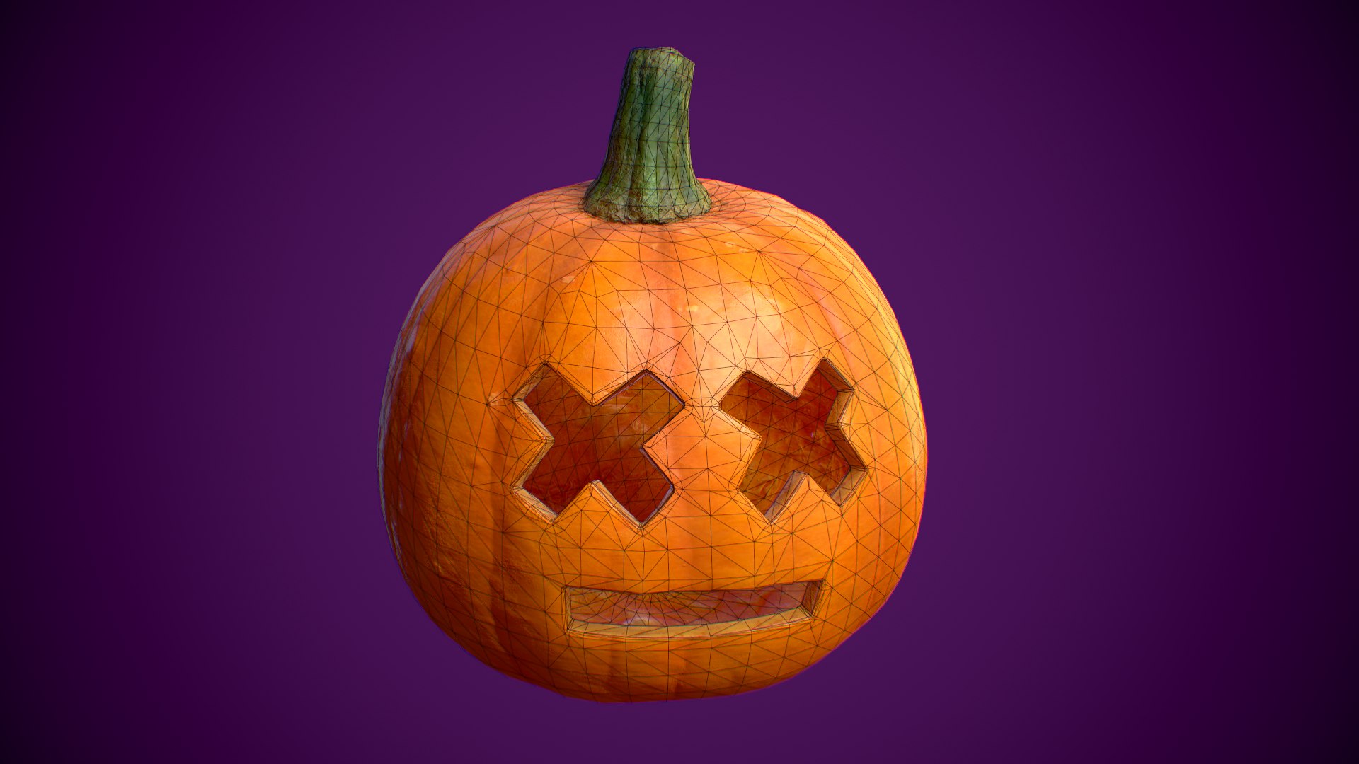 Pumpkin Halloween PBR 4K 3D Model - TurboSquid 1972816