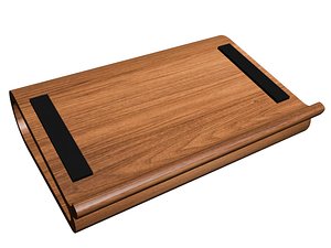 3D wooden laptop stand