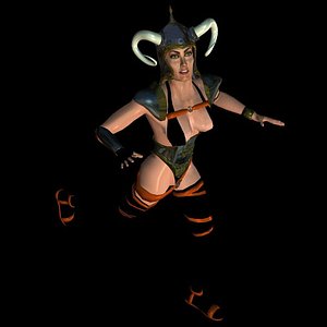 3d model figure human pzkri barb