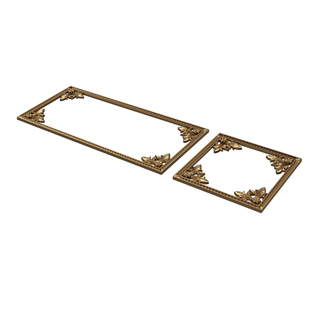 Boiserie Carved Decoration Panel 021 3D Model - TurboSquid 2324908