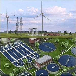 Water Treatment and Wind Tirbune Substation Plant