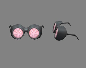Cartoon myopia glasses - dizzy